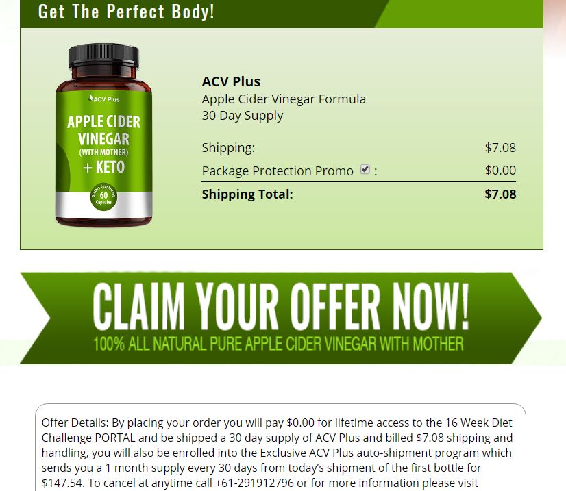 acv plus keto australia price